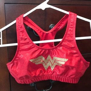 Red sparkly tank- girls